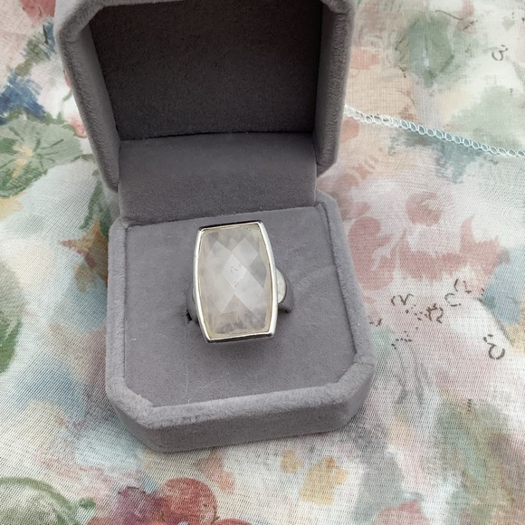 Elle .925 Silver Quartz Ring size 7 - Picture 6 of 6